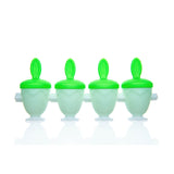 CUISIPRO - Mini Pop Mold Dinosaurs 4pc/Set 2oz/60ml Green