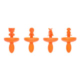CUISIPRO - Mini Pop Mold Safari 4pc/Set 2oz/60ml Orange