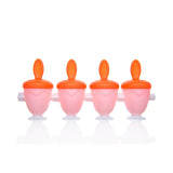 CUISIPRO - Mini Pop Mold Safari 4pc/Set 2oz/60ml Orange