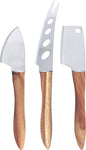 3 Pc. Acacia Handle Cheese Knife Set