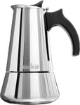 London Sip Stainless Steel Espresso Maker 6-cup, Silver