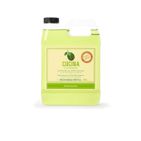 Cucina - Fruits and Passion - Hand Soap with Olive Oil Refill Lime Zest and Cypress