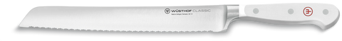 Classic White - 9" Dbl Serrated Bread Knife