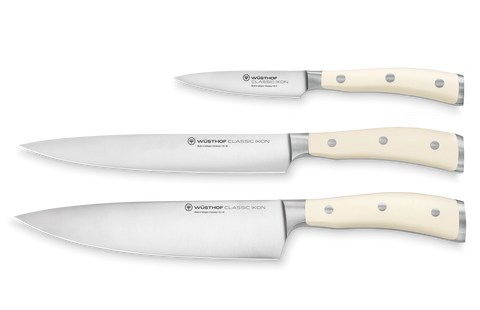 Classic Ikon Crème - 3 pcs. Knife Set