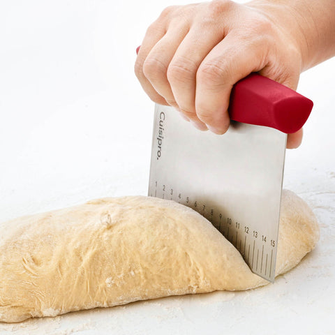CUISIPRO - Dough Cutter 15 x 11 cm / 6 x 4.5" SS Red