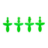 CUISIPRO - Mini Pop Mold Dinasaurs 4pc/Set 2oz/60ml Green