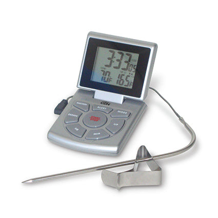 CDN Therm/Timer & Clock Digital Probe Silver