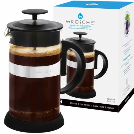 Zurich French Press - Black, 1000ml/34 fl. oz/8 cup