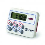 CDN Timer/Clock Digital Multi-Task 24hr (hr/min/sec Scale) White