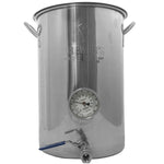 BREW KETTLE-16 GAL-S/S-THERMOMETER-TAP