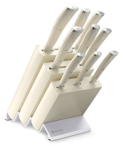 Classic Ikon Crème - 10 pcs. Knife Block Set - Crème Block